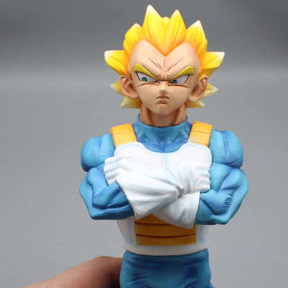 32cm Dragon Ball Z Son Goku Vegeta Anime Action Figures Super Saiyan Pvc Collection Model Doll Statue 2pcs/set Toy For Kids Gift SS69
