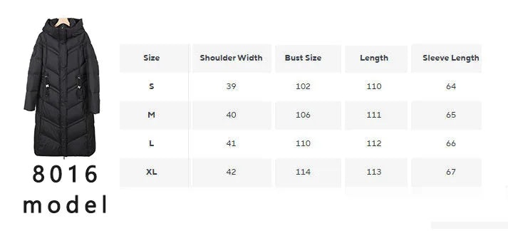 Maomaokong Super Thick 400g Filling White Duck Down Female Winter Women's Over-the-Knee Puffer Coat Luxury Down Jacket Warm