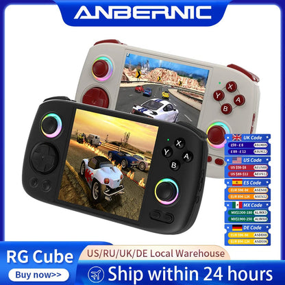 ANBERNIC RG Cube Handheld Game Console 3.95'' IPS Multi-touch Screen T820 Android 13 RGB Joystick 5200mAh Video Gaming Consoles SS69