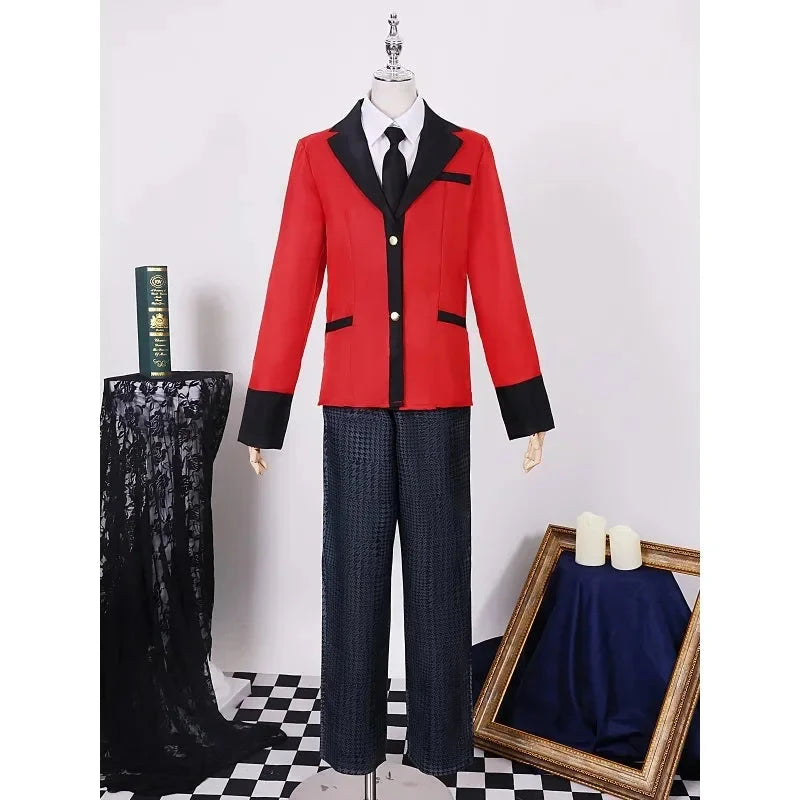 Anime Kakegurui Yomotsuki Runa Cosplay Costume JK School Girl Yumeko kishima Jacket Hoodie Coat Halloween Carnival Outfit SS69