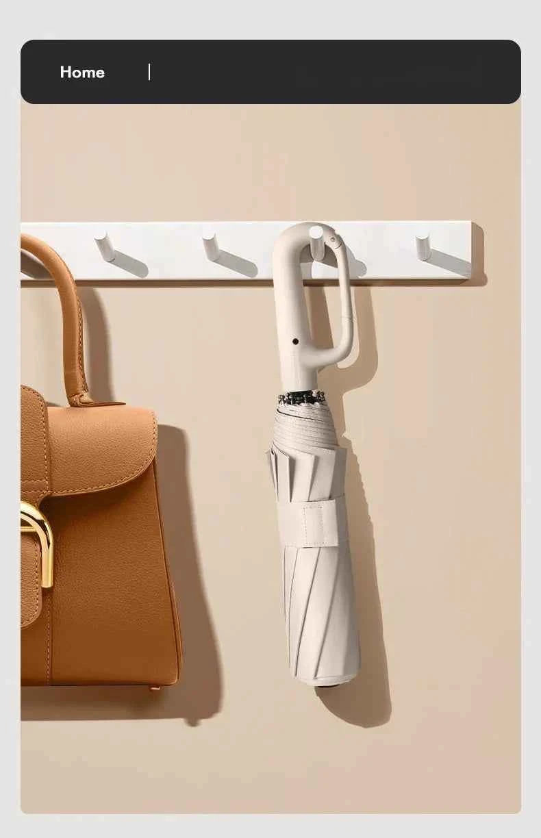 Automatic Umbrella for Men Women Fully Opened Ring Buckle Design 20 Ribs Extra Large Folding Strong Sunshade Double Umbrella