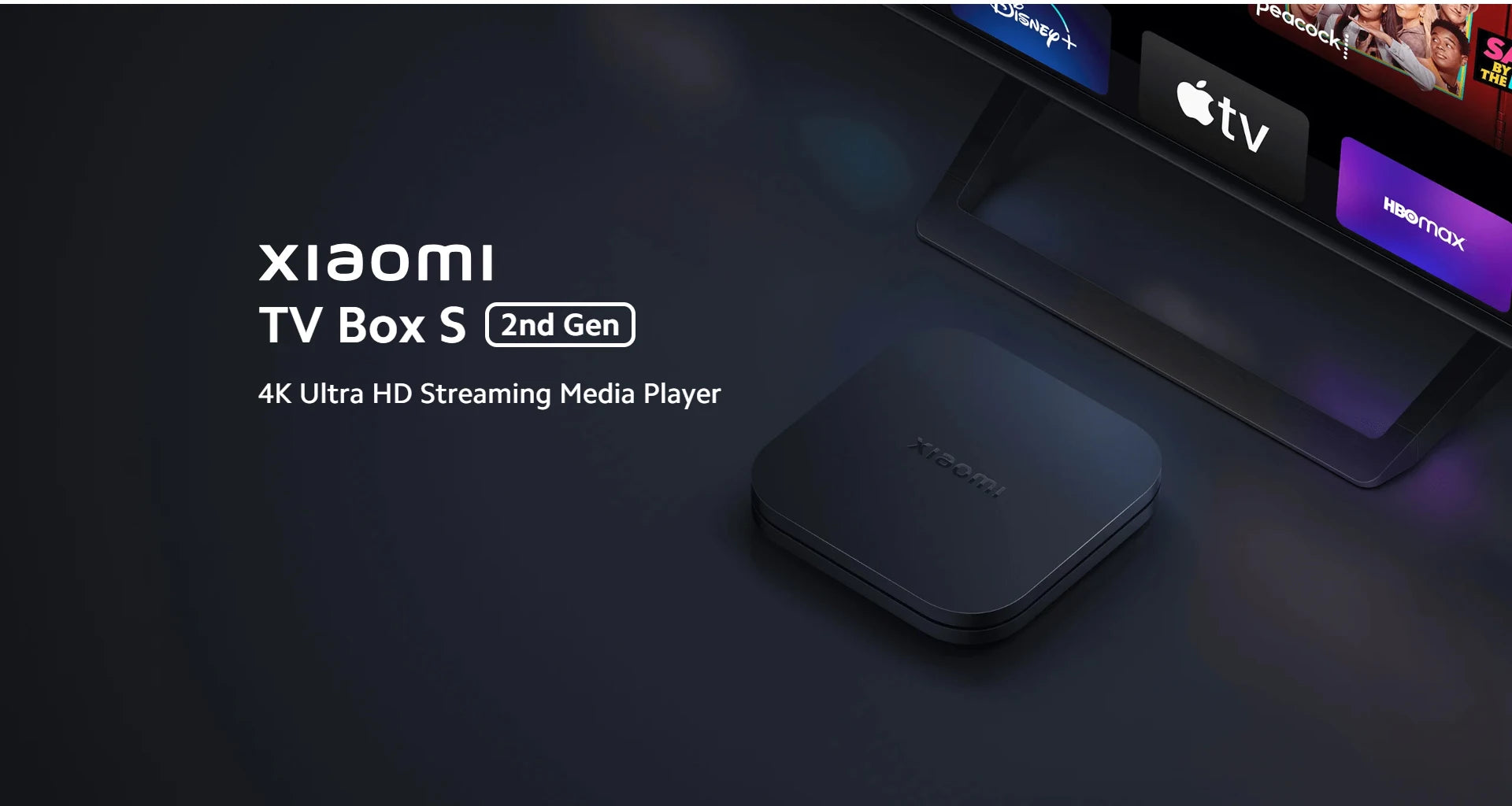 Xiaomi TV Box S 2nd Gen 4K Ultra HD Streaming Media Player Google TV Box WiFi Bluetooth 5.2 Dolby Vision HDR10+ TV Play Box SS69