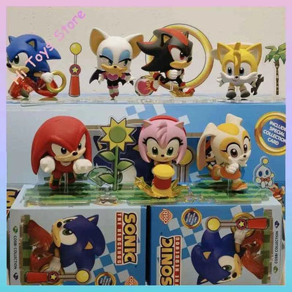 In Stock Original Hottoys Cosbi Sega Action Figure Sonic Hedgehod Anime Figures Children Toys Ornament Birthday Gift