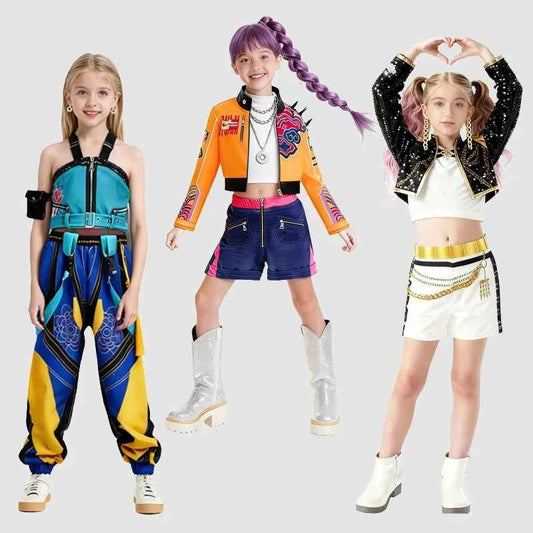 halloween costume girl anime movie cosplay role play set Halloween stage performance Korean girl group fashion costume