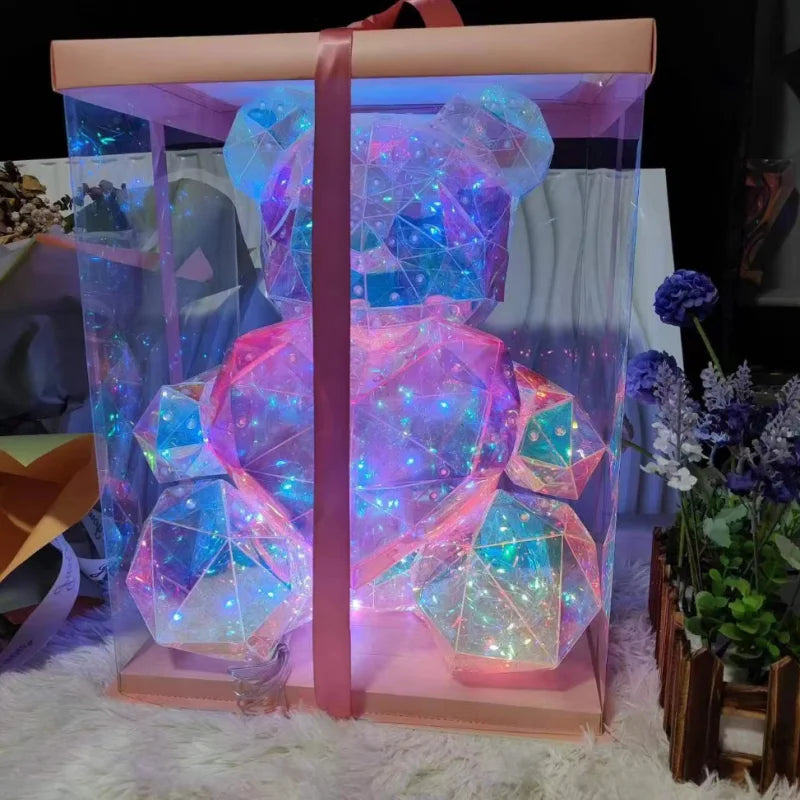 Glowing Bear LED Toy Ornament - PVC Decorative Light