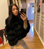 Winter Women's Cold Coat Top Fox Jackets For Women clothing Natural Real fox Fur Jacket Coats For Women Fur Jacket In Promotion