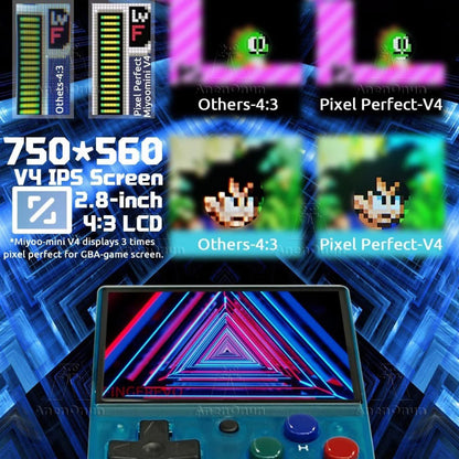Miyoo Mini V4 2.8-inch Handheld Game Players 18000 Games 15 Emulator Portable Video Gaming Console Kids Retro Mini Game Machine SS69