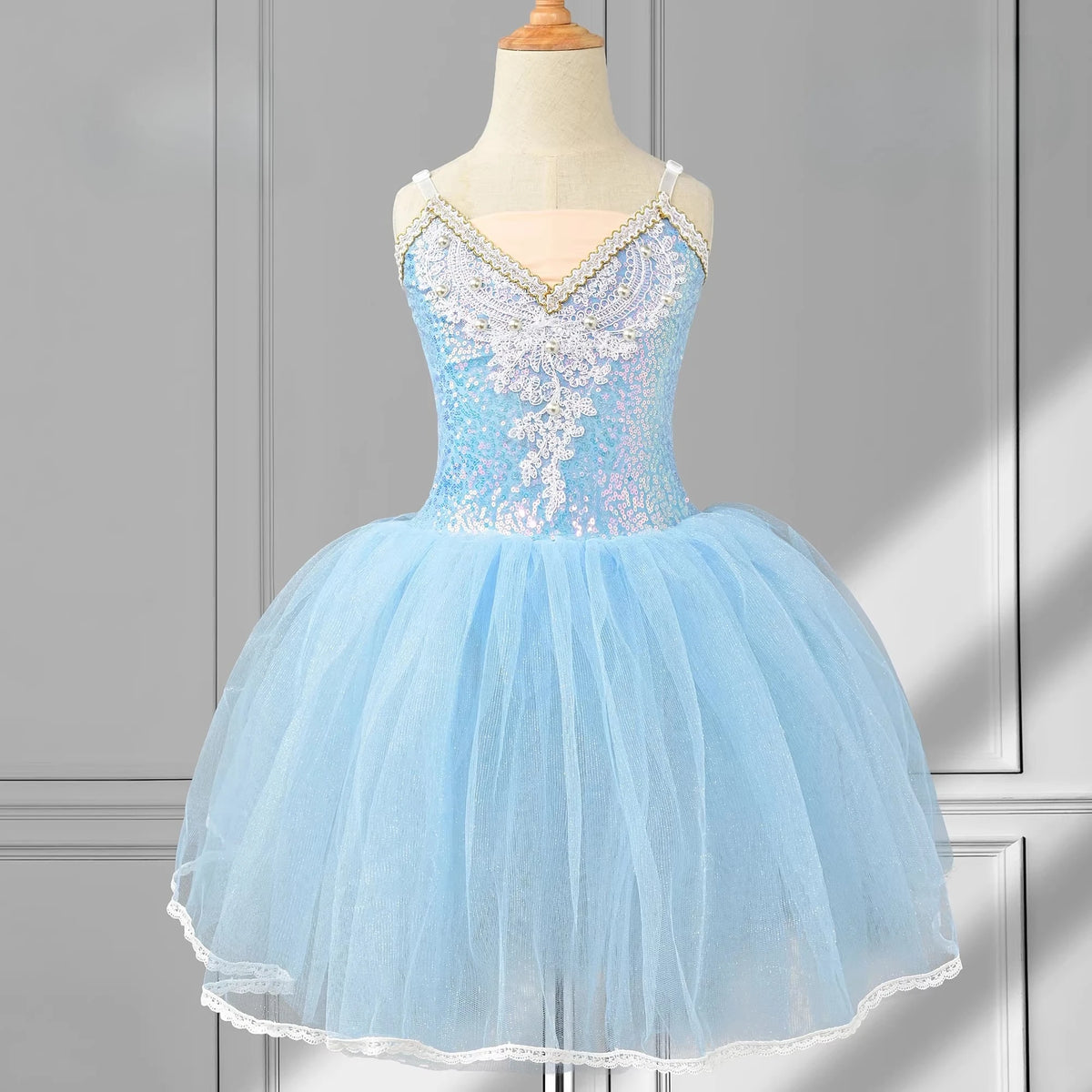 SS69 Girls Ballet Tutu Leotard Princess Performance Dance Dress Polyester