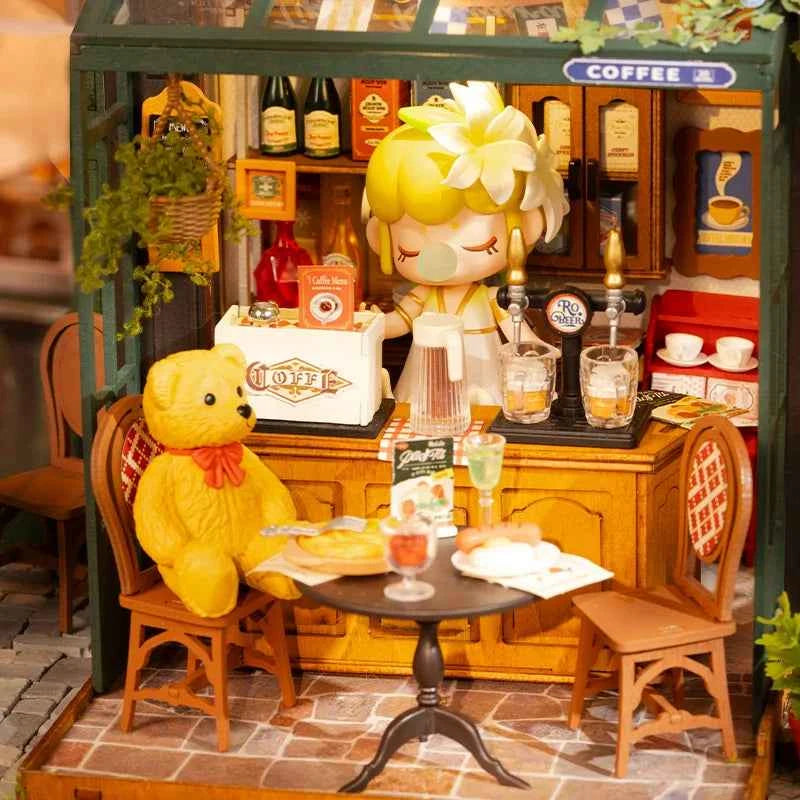 Robotime Rolife Becka's Baking House 3D Puzzle DIY Miniature Dollhouse Kit Amazing Gift for Children DG161