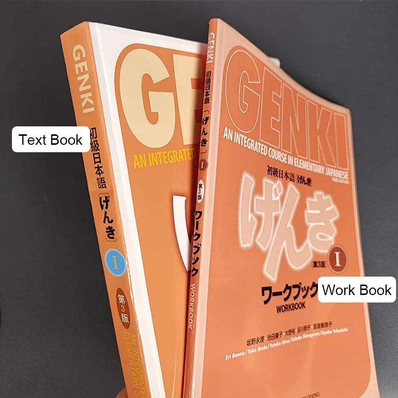 Genki I II Textbook workbook answer 3rd Edition learn japanese  Integrated Course Elementary Japanese & english Learning Books SS69