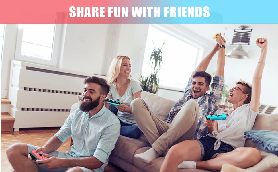 For Nintendo Switch/iOS/Android/PC Wireless Controller, Turbo Vibration Wake-up Handle For Fitness-ring BT Video Game Control SS69