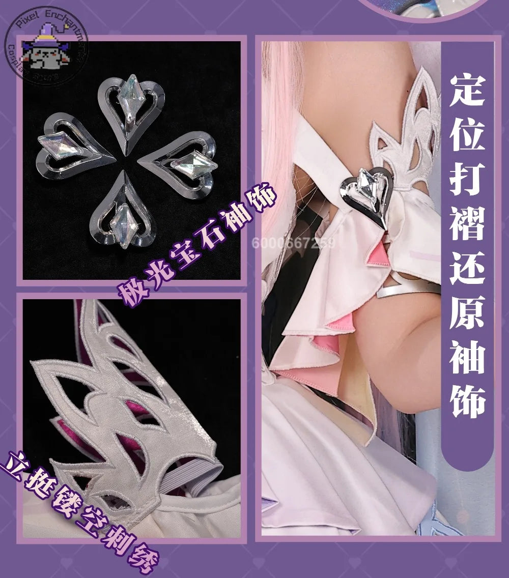 Honkai: Star Rail Cyrene Cosplay Costume Women's Polyester Dress Outfit