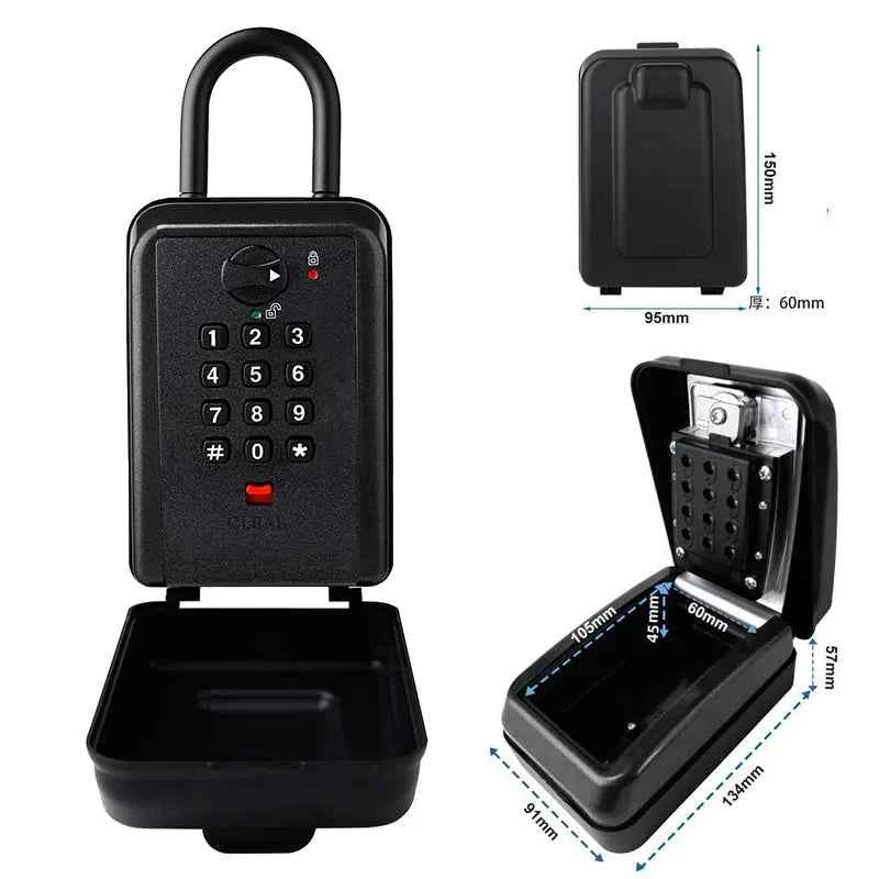 Waterproof Wall Mounted Key Safe Box Anti-theft Key Storage With Combination Password Lock Homestay Office Home Indoor Outdoor