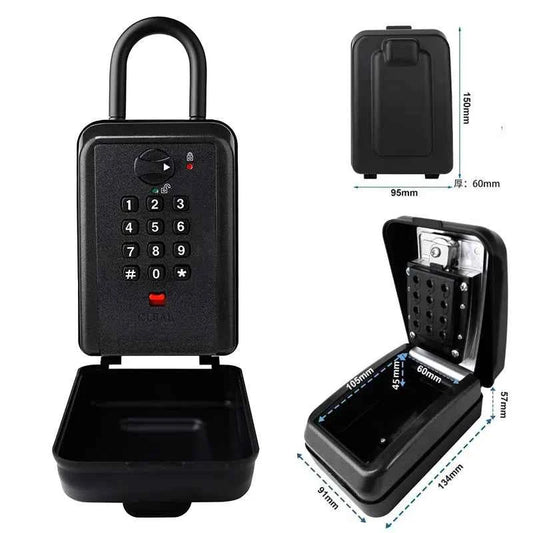 Waterproof Wall Mounted Key Safe Box Anti-theft Key Storage With Combination Password Lock Homestay Office Home Indoor Outdoor