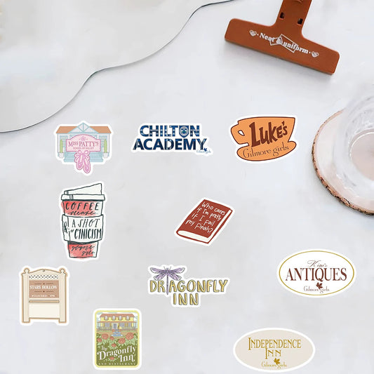 50PCS Gilmore Girls Stickers Cartoon Funny Graffiti Decals Luggage Motorcycle Gift Luggage Decorative Waterproof Phone Sticker SS69