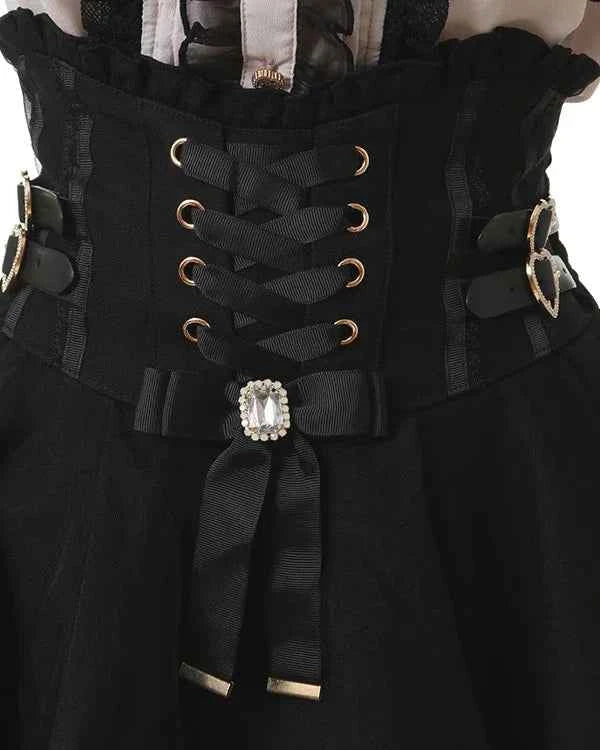 Japanese Liz New Spring Lace Edge Leather Ring High Waist Pleated Skirt Ribbon Bow Short Plaid Skirts Big Bow Lolita Blouses