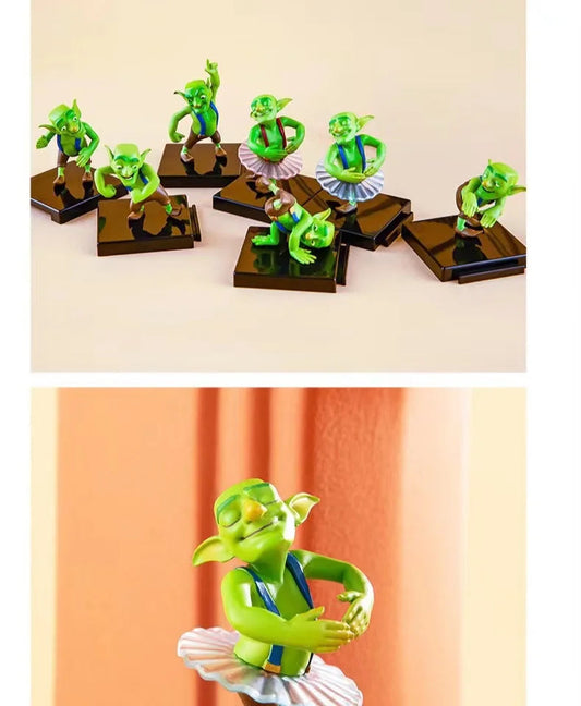 【In Stock】100% Original Supercell Coc Dancing Goblins Collector's Edition Models Anime Figurine Original Box Action Figure Toys SS69