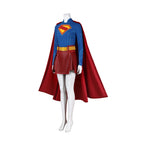 Supergirl Cosplay Costume Set with Jumpsuit, Cape, and Belt