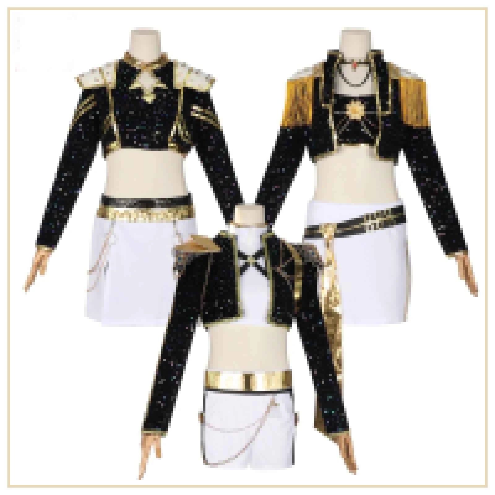 SS69 Anime Girl Group Cosplay Costume - Polyester Top and Pants Set