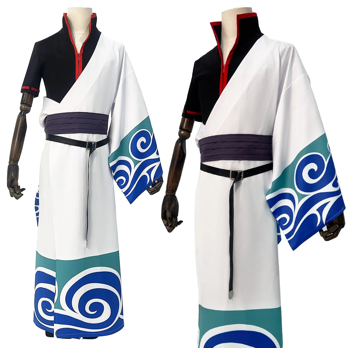 HOLOUN Gintama Anime Sakata Gintoki Cosplay Costume Wig Kimono Top Pants Cos Convention Halloween Christmas Gift SS69