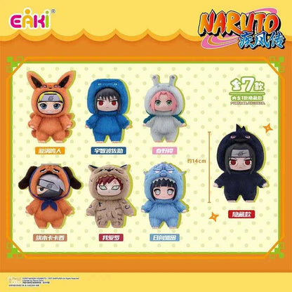 100% Original EAKI Naruto Blind box Shippuden Party Series Stuffed Plush Handmade Ornament Toy Collection Gift