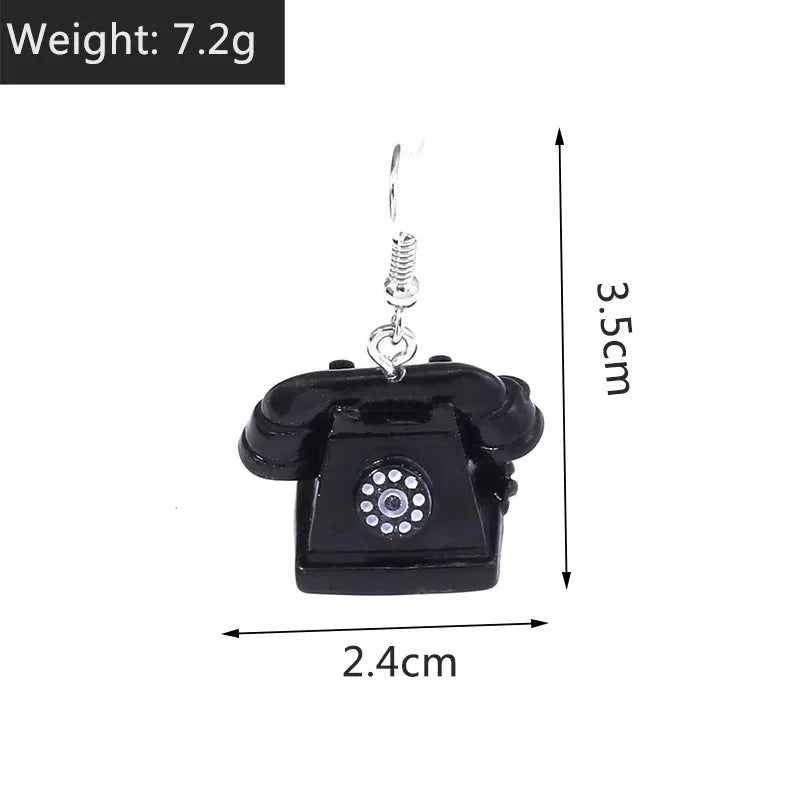 Personalized Old Item Earrings Telephone TV Iron Radio Retro Chinese Style Earrings Jewelry SS69