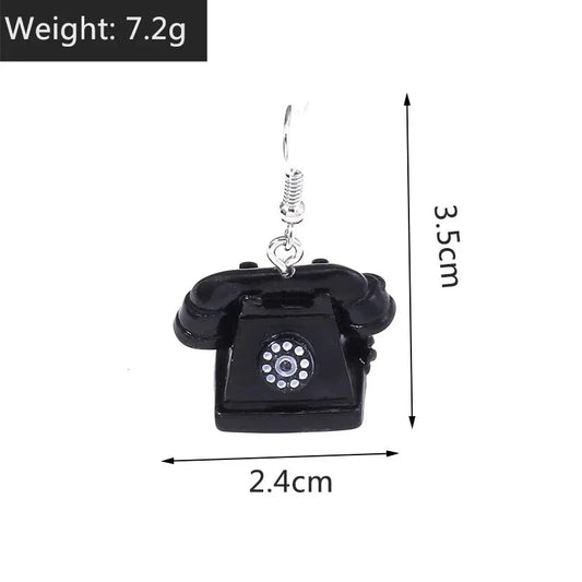 Personalized Old Item Earrings Telephone TV Iron Radio Retro Chinese Style Earrings Jewelry SS69