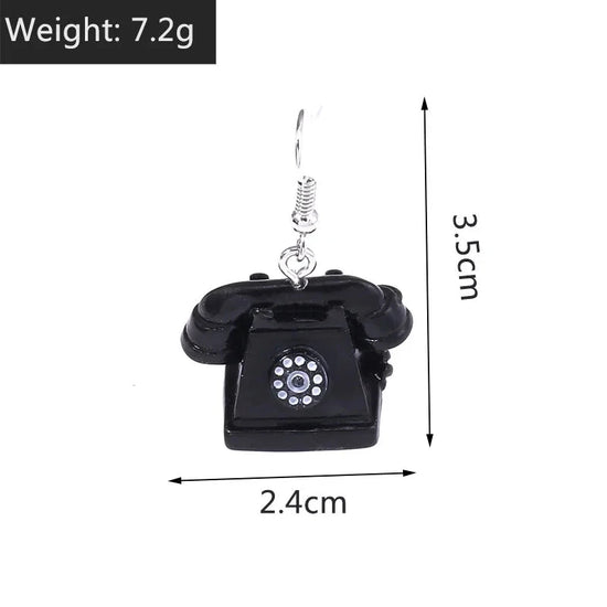 Personalized Old Item Earrings Telephone TV Iron Radio Retro Chinese Style Earrings Jewelry SS69