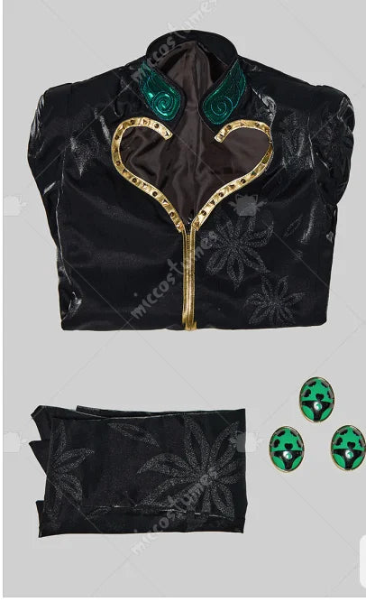 Miccostumes Men's Golden Wind Black Cosplay Costumes The Godfather Black Version Halloween cosplay costume