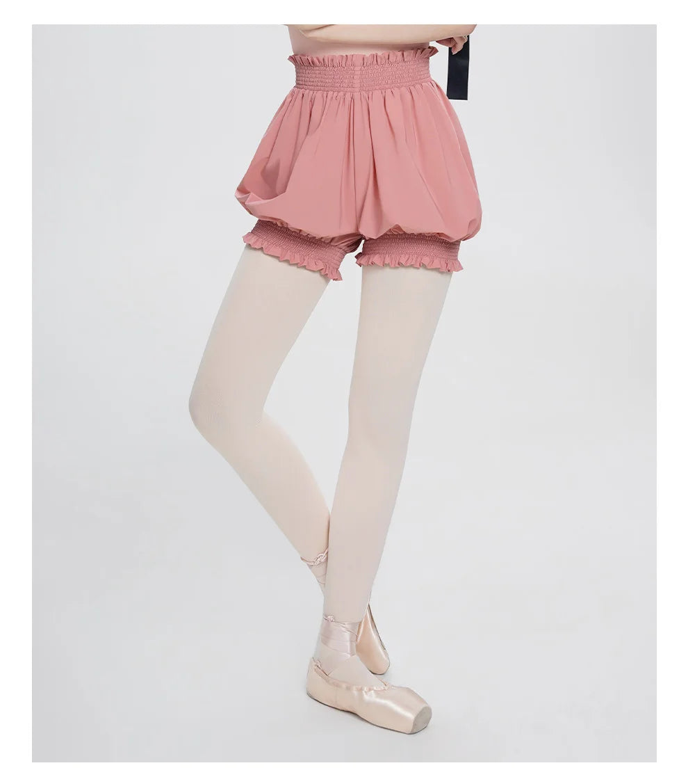 Daydance Women's High Waist Ballet Dance Shorts - Nylon Bloomers