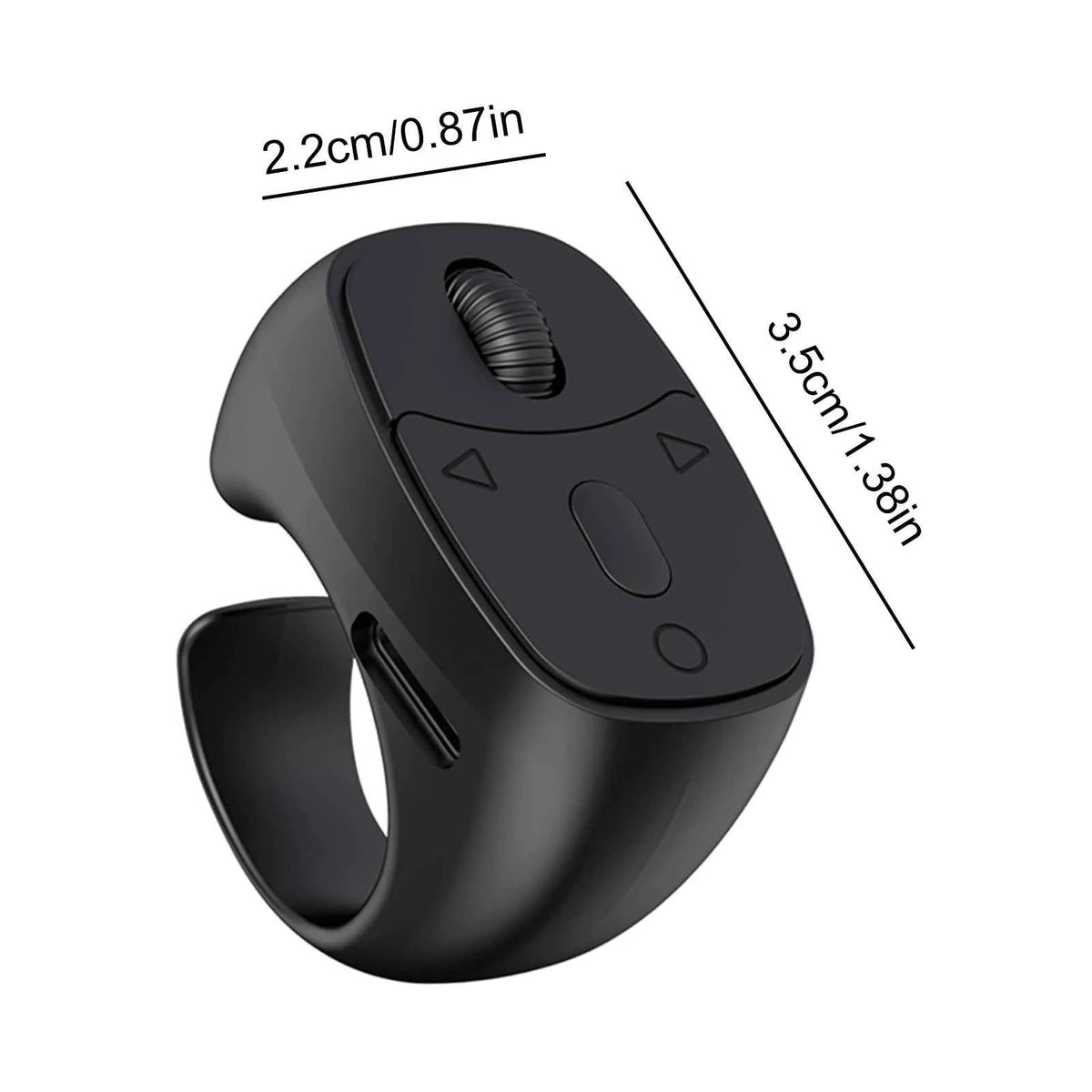 Bluetooth-Compatible 5.3 Fingertip Ring Remote Control Finger Ring Mouse Scrolling Ring Wireless Camera Shutter Selfie Button