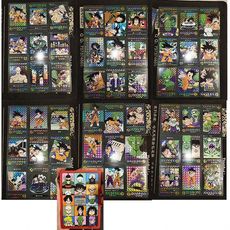 Dragon Ball Super Son Goku Frieza Bejita Yonsei Piccolo DIY Homemade Bronzing Game Toys Collection Card Christmas Birthday Gift SS69 34.69 B-Grid flash-54pcs