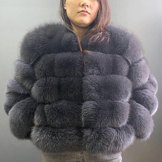 Winter Women's Cold Coat Top Fox Jackets For Women clothing Natural Real fox Fur Jacket Coats For Women Fur Jacket In Promotion