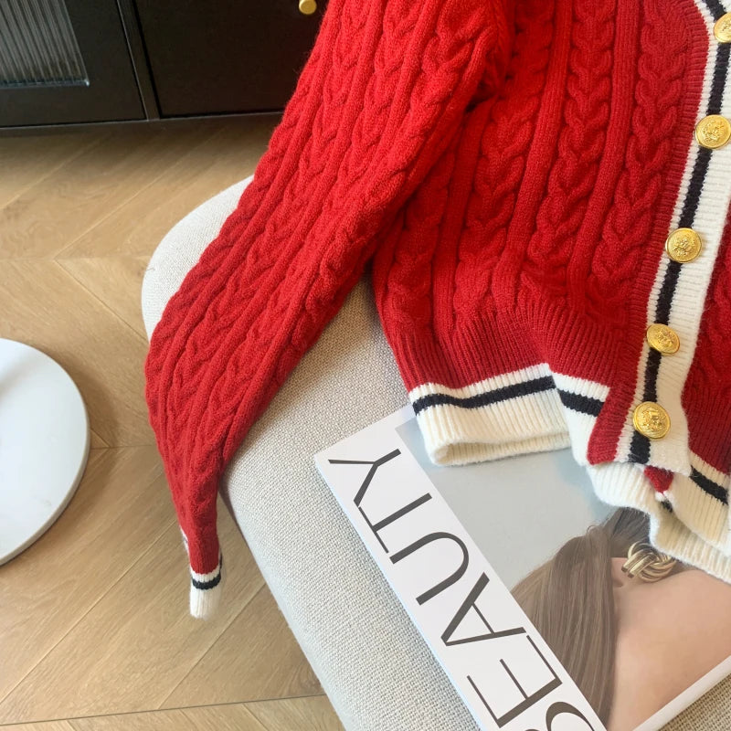 New 2024 Autumn Winter Cashmere Top Women V Neck Pullover Warm Knitwear Jumper Woman Clothes Twist Outwear Knited Tops Women