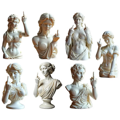 2025 Statue Of Vienna Goddess Funny Goddess Statue 3D Resin Craft Ornaments Unique Design Cultural Office Home Decoration