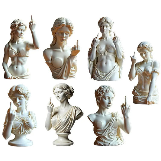 2025 Statue Of Vienna Goddess Funny Goddess Statue 3D Resin Craft Ornaments Unique Design Cultural Office Home Decoration