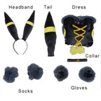 Vaporeon Umbreon Sylveon Anime Cosplay Costume Set for Women