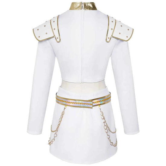 Kids Rumi Zoey Mira Cosplay KPop Demon Hunters Costume Women Girls Black Golden Suit Saja Boys Halloween Role Playing Outfits