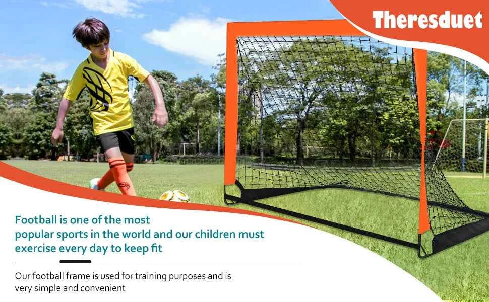 1pcs Football Goal for Garden Football Net Pop Up Goals Set Soccer Goal Net for Backyard Birthday Gift for Soccer Training ﻿