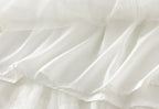Tiered Tulle Maxi Skirt - Elegant A-Line High Waist Mesh