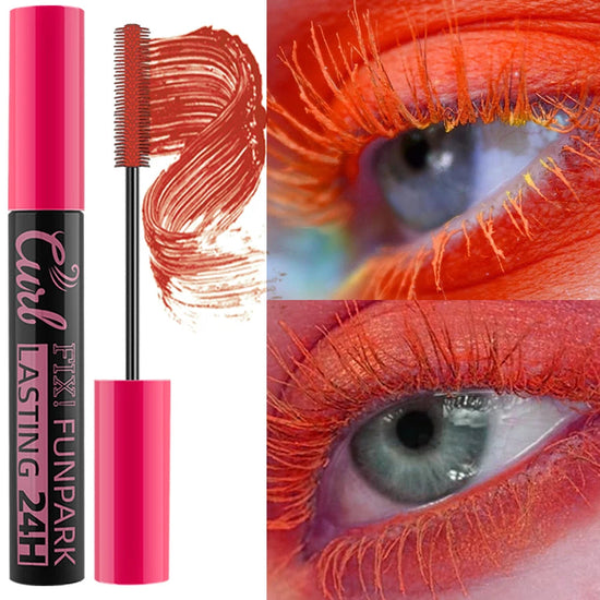 9 Color Mascara Thick Curl Waterproof  Natural Eyelash  Long Lasting Blue White Green Pink Black Eye Makeup Korean cosmetics SS69 17.69 05