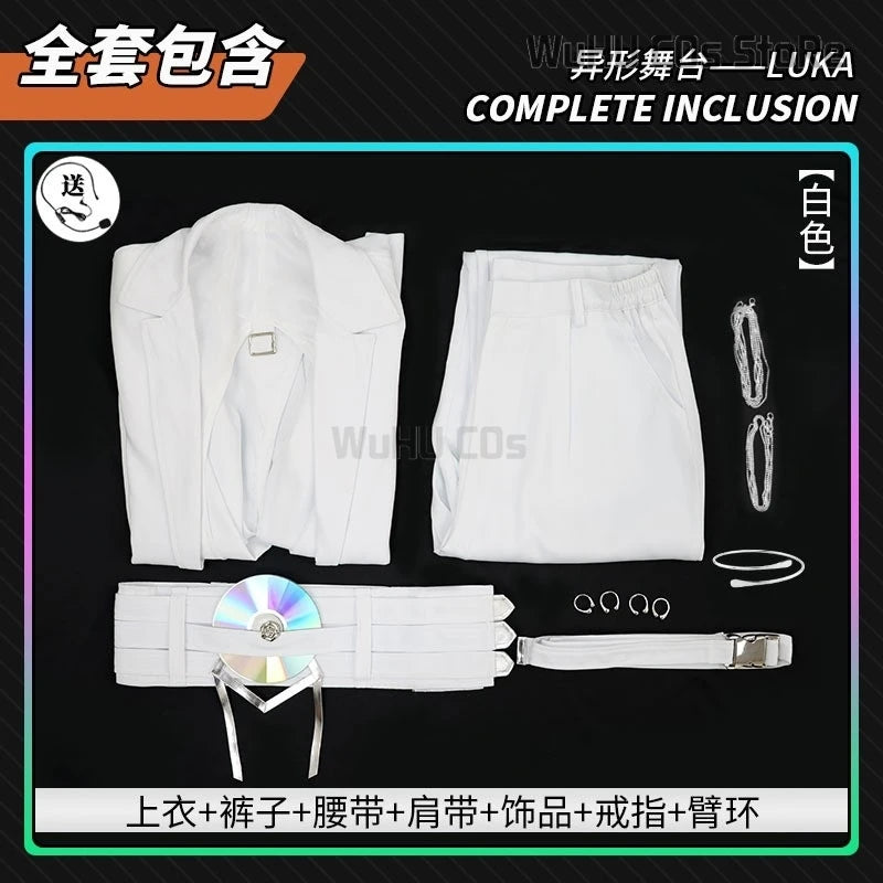WICCON ALIEN STAGE Luka Cosplay Costume Set with Waist Cutout Blazer