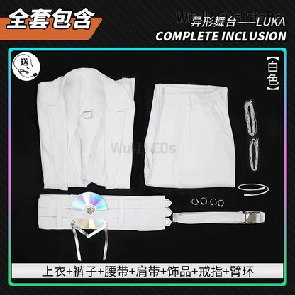 WICCON ALIEN STAGE Luka Cosplay Costume Set Waist Cutout Blazer and Pants