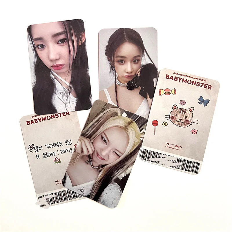 8pcs/set KPOP BABYMONSTER Album HAPPY 1000 DAYS LOMO Card Tea Lu Bao Monster Photo Card AHYEON HARAM RORA RUKA ASA Postcard SS69