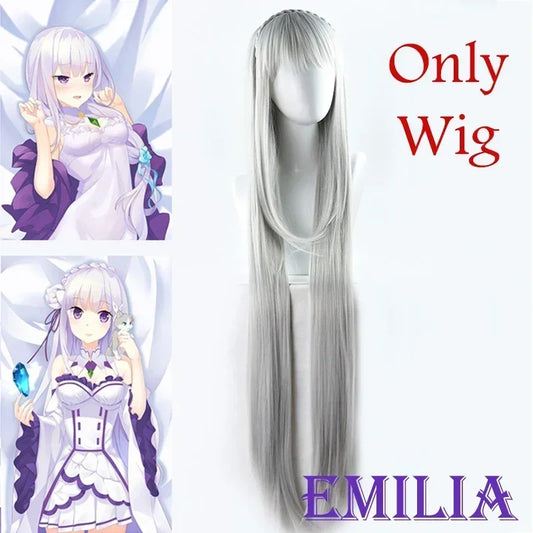 SS69 Emilia Cosplay Costume Set for Women - Anime Dress with Headdress
