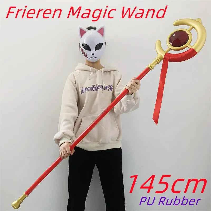 1:1 Magic Wand Beyond Journey's End Cosplay Knife Greatsword Role Playing Weapons Model Safety PU Rubber Gift Toy