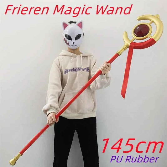 1:1 Magic Wand Beyond Journey's End Cosplay Knife Greatsword Role Playing Weapons Model Safety PU Rubber Gift Toy