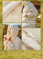 Semir Women's Long Hooded Down Jacket - 90% Duck Down