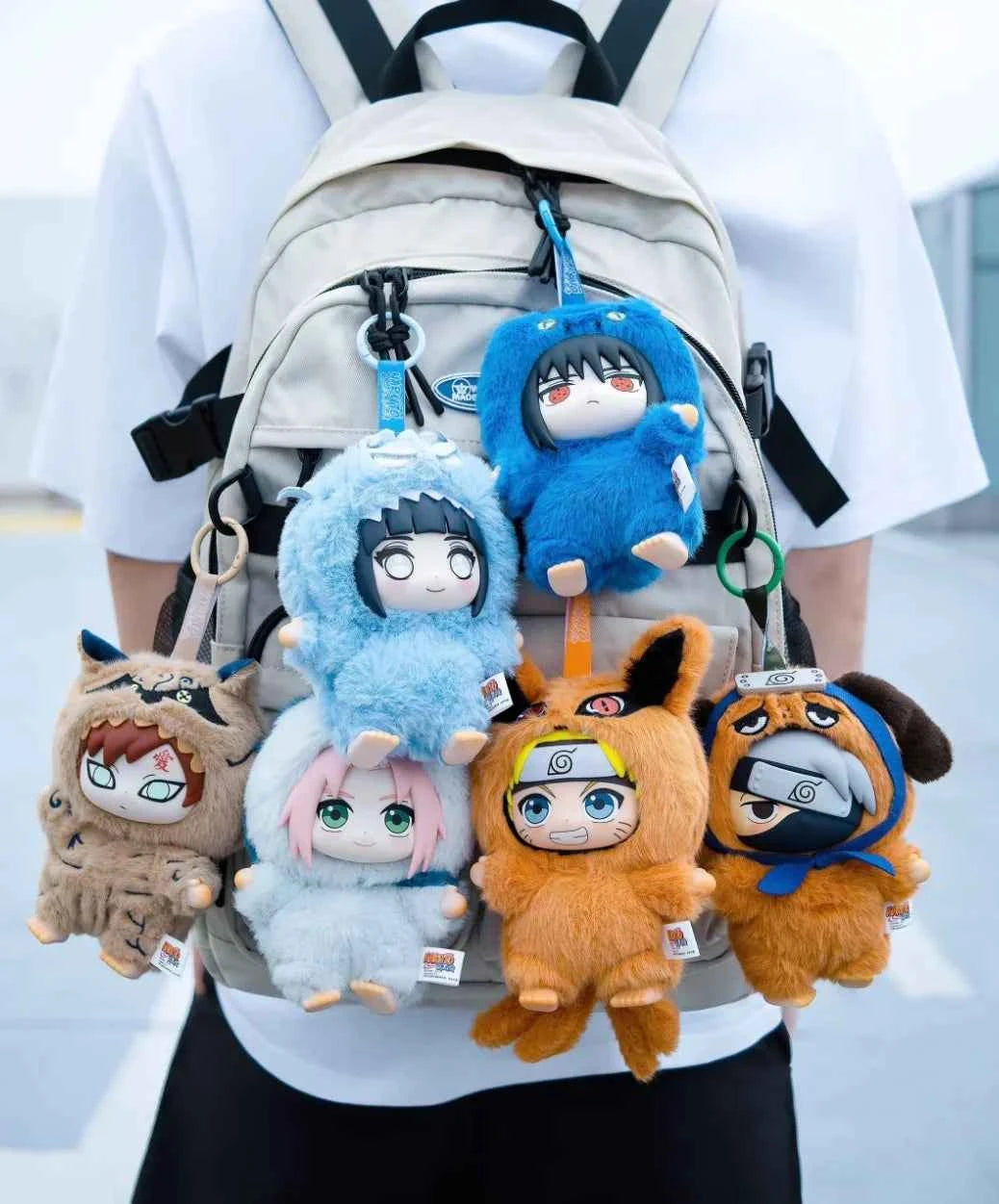 Shippuden Beast Party Series Cute Plush Doll Toy Cartoon Backpack Pendant Anime Peripheral Gift Box Naruto Blind Box Gift