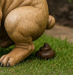 New Creative Resin Craft Funny French Bulldog Statue Decor for Garden Yard Outdoor Home Art Ornament